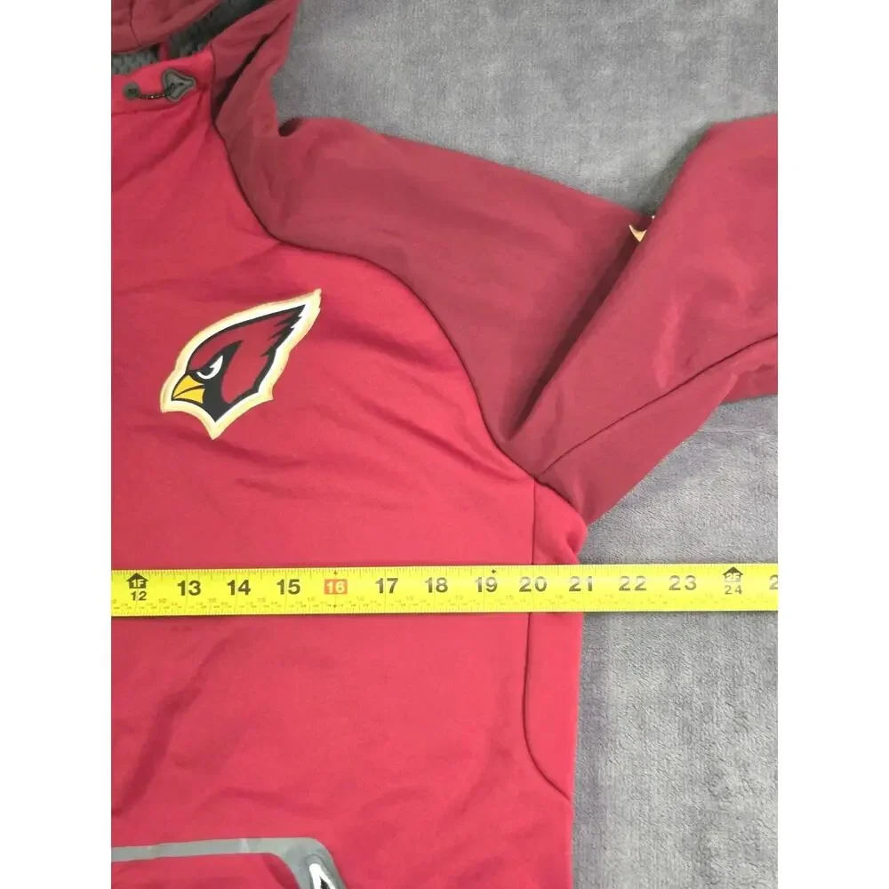 Nike NFL Arizona Cardinals Therma-Fit Men's Size S OnField Hoodie Red Full-Zip